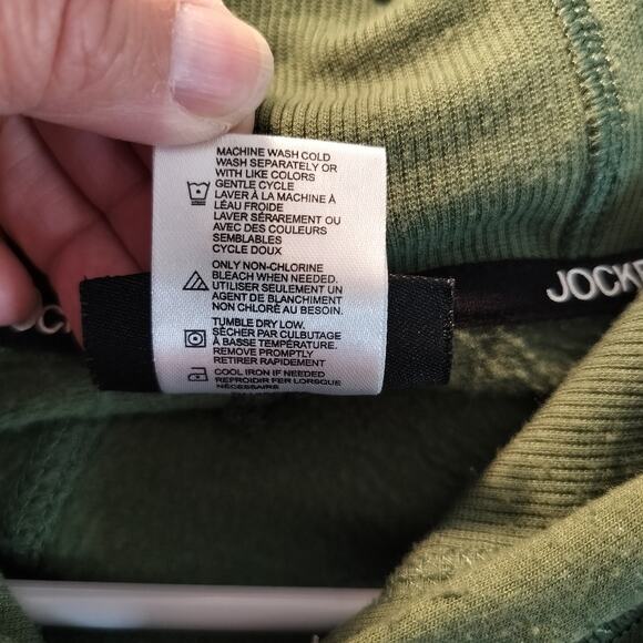 4581) Jockey Sport Men's Green  Cozy Pullover Hoodie Large - Picture 9 of 9